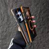 Capa Magnética Samsung S25Ultra Contraste de Cor para Celular com Suporte para Lente s24plus S23 Borda Bicolor Anti-queda
