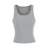 Camisola de Moda Ajustada Estrecha de Hombro para Mujer, Nuevo Top de Capa Base Deportiva Ajustado Adelgazante sin Mangas de Otoño