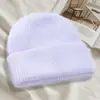 Gorro Trendy Versátil de Estilo Coreano para Mujer para Otoño e Invierno, Nuevo Gorro Grueso de Punto de Pelo de Conejo con Logo Personalizado