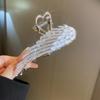 Horquilla de aleación con alas de amor y diamantes de imitación de Corea, pinza para el pelo con forma de tiburón, accesorios para el cabello que combinan con todo
