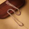Cordão para Pingente de Algodão Torcido à Mão Estilo Tibetano Cordão para Thangka Tecido à Mão Corda Estilo Étnico Cordão para Colar com Pingente de Jade Atacado