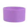 Funda para botella silicona taza botella de agua violeta cubierta protectora goma negra base blanca funda de onza roja azul gris no