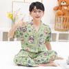Ropa de Casa Padre-Hijo, Conjunto Ligero de Pijamas, Familia de Tres y Cuatro, Ropa Padre-Hijo para Niños, Ropa de Verano para Niños