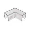 Protector de esquina para acuario, esquina transparente anticolisión, protector de esquina anticolisión de silicona en forma de L de 90 grados, engrosado, no requiere adhesivo, esquina anticolisión