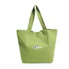 Bolsa de lona de algodón sarga de alta calidad con logotipo impreso personalizado, tacto premium, bolsa de lona estilo coreano, bolsa transfronteriza personalizada