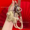 Acessórios de Chaveiro Princesa Dourada do Ano do Cavalo Ouro Puro 999 Fique Rico Instantaneamente Pingente de Bolsa Venda por Atacado em Estoque