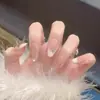 [Huanhuan] Uñas postizas para manicura, color nude, minimalistas, de alta gama, elegantes y versátiles, al por mayor