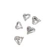Rhinestones Blancos de Fondo Puntiagudo para Uñas, Rectangulares Blancos Transparentes Super Brillantes, de Forma Irregular, Vidrio Tipo Caramelo de Roca y Rhinestones de Forma Especial para Decoraciones de Uñas