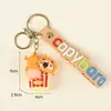Chaveiro Fofo de Capivara Pingente Popular para Mochila Presente para Estudante Decoração Chaveiro de Carro Brinquedo de Pelúcia