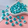 Cuentas Acrílicas Bicolores Difuminadas con Agujero Grande Cuentas Redondas Perforadas de Color Sólido Material para Manualidades DIY con Cuentas Plástico Suelto Al por Mayor