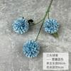 Crisântemo Ping Pong Casamento Flor Artificial Decoração Salão de Casamento Flor Crisântemo 3 Cabeças Dente de Leão Flor Falsa Bola de Cebola Flor Artificial Atacado