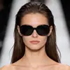 Nuevas Gafas de Sol Retro Europeas y Americanas de Marco Grande para Mujer, Gama Alta, Adelgazantes para Caras Grandes, Anti-UV, Gafas de Sol con Montura Ovalada