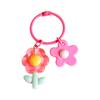 Ins Llavero Colgante de Flor Colorida Hecho a Mano DIY Creativo Pegamento Suave Accesorios de Flores Pequeñas Llavero Adornos Colgantes para Bolsa
