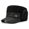 Gorro Cálido de Invierno para Hombre, Gorro Lei Feng para Hombres de Mediana Edad y Mayores, Gorra de Béisbol Gruesa con Protección para las Orejas para Exteriores, Gorra Gruesa de Padre