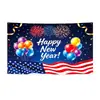Tecido de Fundo para o Ano Novo de 2027 Tecido Pendurado da Bandeira Americana Fundo para Foto de Festival Banner de Festa Transfronteiriço da Amazon Personalização