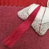 Yixiangfei borla 25cm borla apertura línea para colgar accesorios de ropa estilo antiguo hanfu cheongsam manualidades decorativas colgante