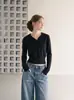 Korean-style hooded knit sweater for women, designed for layering in autumn and winter, with a slim fit and a flattering silhouette