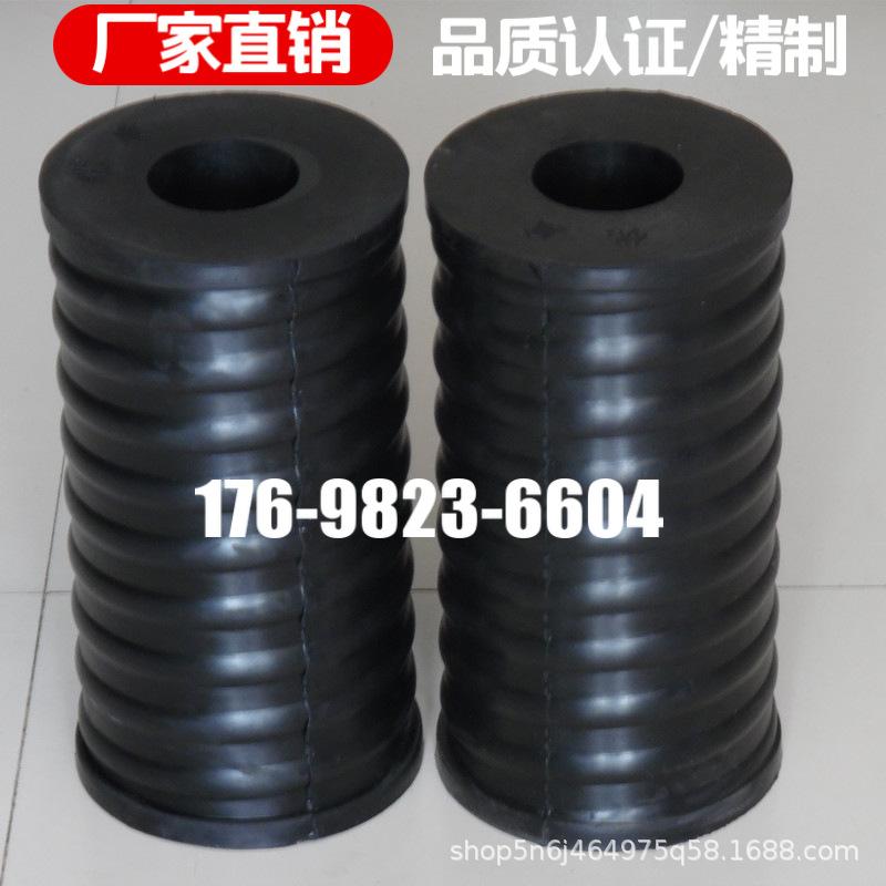 矿用圆振动筛用复合弹簧直径150高265内径80橡胶弹簧减震弹簧垫