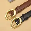 Cinturón de Cuero para Mujer Nuevo, Elegante y Versátil con Hebilla de Pasador Decorativa, Cinturón de Cintura Simple Casual para Jeans, Estilo de Moda para Mujer