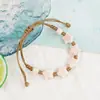 Pulsera de cerámica de Jingdezhen, nueva y que no se decolora, para estudiantes mujeres, pulsera de cuentas de estilo antiguo, pulsera de cerámica fresca y moderna