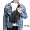 Bolsa de peito masculina em couro primeira camada de couro bovino Bolsa de peito estilo casual retrô masculina bolsa de ombro de couro de grande capacidade