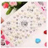 Pegatinas Hechas a Mano para Niños, Pegatinas de Diamantes, Pegatinas Brillantes de Diamantes, Pegatinas de Acrílico de Cristal, Pegatinas Educativas, Pegatinas de Corazón, Estéreo