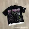Comercio Exterior Transfronterizo Ropa Informal Tendencia Retro Lavado Estampado Desgastado Parche de Pedrería Patchwork Camiseta sin Mangas Chaleco