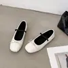 2026 Zapatos Mary Jane para Mujer Zapatos de Abuela Corte Bajo Zapatos Individuales Retro Francés Una Correa Nuevo Fondo Plano Suela Suave Versátil
