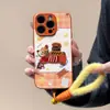 Adecuado para Funda de Teléfono Móvil Apple 17 Lanyard Iphone16Promax 14 Todo Incluido Nuevo 15 Textura de Cuero Funda Protectora Anticaída