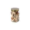 Frasco de plástico transparente de PET grueso de grado alimenticio, de gran diámetro, con tapa dorada, 1.4L, para almacenar cáscara de mandarina seca, té de rosa y angélica, hermético