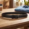 Vendedor quente de e-commerce transfronteiriço 3,5 CM Couro Bovino de Camada Superior Masculino Casual de Alta Qualidade Fivela Automática Cinto de Couro com Venda por Atacado no Local