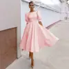 Vestido de Fiesta Estilo Comercio Exterior 2026 Nuevo Manga de Linterna Amazon Sexy Acampanado Manga Corta Transparente