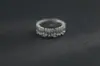 Anillo Abierto en Forma de Y Cepillado Transfronterizo Vintage con Piedras Preciosas para Mujer, Anillo de Dedo Índice de Gama Alta de Nicho, Simple y Moderno
