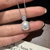 Set de Aretes y Collar de Perlas Blancas Australianas con Circonita 5A, Cadena para Clavícula de Estilo Nicho de Lujo de Gama Alta, Nuevo Modelo 2026
