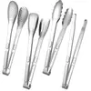 Acero Inoxidable 304 Pinzas para Alimentos Completamente de Acero Pinzas para Barbacoa Pinzas para Pan Pinzas para Barbacoa Pinzas para Alimentos de Cocina de Restaurante Pinzas para Filetes