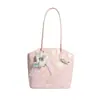 Bolsa Saco Estilo Doce Feminino com Laço e Bolinhas Bolsa de Mão Feminina 2026 Nova Moda de Verão Bolsa Transversal Versátil