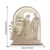 Nuevos Productos Transfronterizos, Regalos de San Valentín, Adornos de Madera, Decoraciones de Boda, Regalos para Parejas de Aniversario, Artesanías de Madera