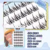 Sin pegamento Autoadhesivas Aidou Serie de Grupo para Mujer Dibujos Animados Barbie Pingdu Pestañas Pestañas Poetic Yan Seis Filas de Pez Pavo Real Pestañas Postizas