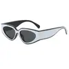 Nuevas Gafas de Sol Retro Cat-Eye con Bloques de Color, Moda Transfronteriza Europea y Americana, Gafas de Sol de Alta Gama de Moda Anti-UV para Mujer