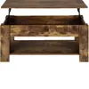 Mesa de Centro para Casa Transfronteiriça Mesa de Centro Simples Moderna Mesa de Centro Dobrável Multifuncional com Espaço de Armazenamento