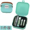 Tesoura de Unha para Manicure Atacado Manicure Novo Estilo Caixa de Transporte Cortador de Unha Anti-Salpicos Conjunto Portátil