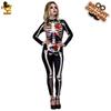 Mono de Halloween para mujer adulta, con diseño de calavera rosa de terror, fantasma, hueso, festival de fantasmas, disfraz de fiesta de cosplay