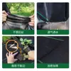 Tecido de Controle de Ervas Daninhas para Estufas de Jardim, Lona Agrícola para Controle de Ervas Daninhas, Tecido Preto Permeável à Água e Respirável para Ervas Daninhas, Tecido de Controle de Ervas Daninhas de Novo Material