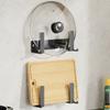 Estante para tapas de ollas de cocina, sin perforaciones, color negro, para montar en la pared, tabla de cortar, estante de almacenamiento para tablas de cortar, estante colgante para tapas de ollas