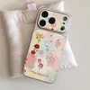 Capa de Celular Colorida de Flores da Primavera Adequada para Apple 16Promax Janela Grande 15/14 Cobertura Total 17 Capa de Alta Qualidade na Moda
