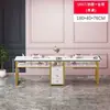 Mesas de manicura de moda en oferta: conjuntos de mesa y silla asequibles para manicura y extensión de pestañas, estilo japonés, lujo ligero, mesas de manicura dobles
