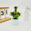Plantas Artificiales en Maceta para Decoración de Oficina en Casa Plantas Pequeñas en Maceta Fotografía Bonsái Falso Plantas Verdes Bonsái Pequeño al Por Mayor