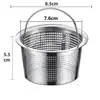Malla Filtrante para Fregadero de Cocina, Fregadero para Lavar Platos, Lavabo para Lavar Verduras, Desagüe de Basura, Colador de Acero Inoxidable, Tubería de Desagüe, Lavabo para Lavar Verduras