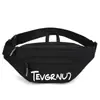 Bolsa Transversal Pequena Casual de Grande Capacidade Estilo Coreano Marca da Moda Bolsa de Peito Masculina Bolsa de Ombro para Esportes e Trabalho Bolsa de Cintura com Letras para Celular