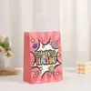 Bolsa de Dia dos Professores Transfronteiriça Sacola de Papel Kraft Estilo Doce Cool Embalagem de Lembrança de Feriado Embalagem Impressa Bolsa de Presente